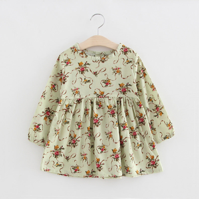 Autumn Long Sleeve Girl Dress Spring New Casual Style Baby Girl Dresses Girls Clothes Summer Dress for Kids Clothes 8 Colors - CelebritystyleFashion.com.au online clothing shop australia