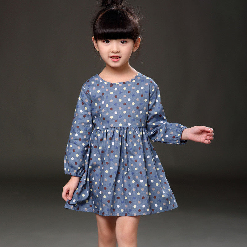 Autumn Long Sleeve Girl Dress Spring New Casual Style Baby Girl Dresses Girls Clothes Summer Dress for Kids Clothes 8 Colors - CelebritystyleFashion.com.au online clothing shop australia