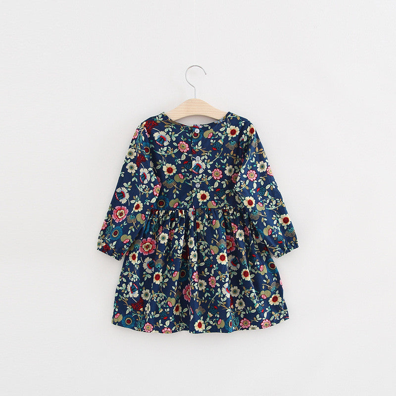 Autumn Long Sleeve Girl Dress Spring New Casual Style Baby Girl Dresses Girls Clothes Summer Dress for Kids Clothes 8 Colors - CelebritystyleFashion.com.au online clothing shop australia