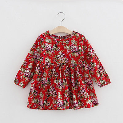 Autumn Long Sleeve Girl Dress Spring New Casual Style Baby Girl Dresses Girls Clothes Summer Dress for Kids Clothes 8 Colors - CelebritystyleFashion.com.au online clothing shop australia