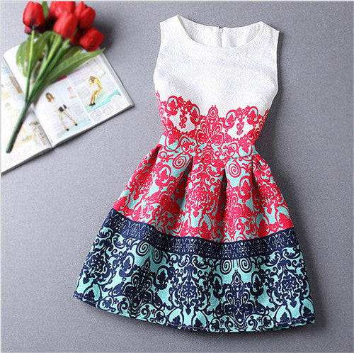 New Baby Girls Full Butterfly Print Dress 6 to 12 Years Kids Sundress for Girls Clothing Summer - CelebritystyleFashion.com.au online clothing shop australia