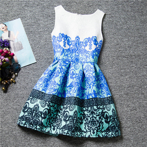 New Baby Girls Full Butterfly Print Dress 6 to 12 Years Kids Sundress for Girls Clothing Summer - CelebritystyleFashion.com.au online clothing shop australia