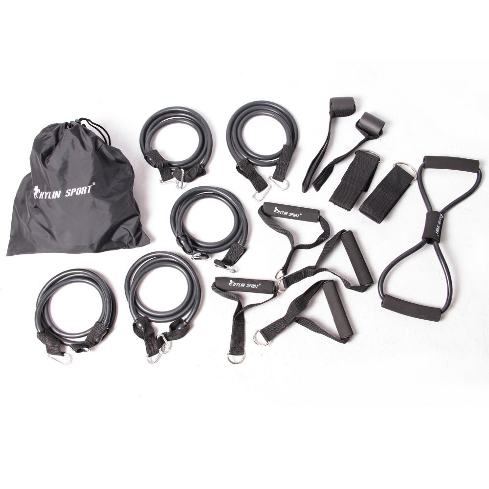 15pcs resistance bands home gym workout fitness exercise kit set yoga