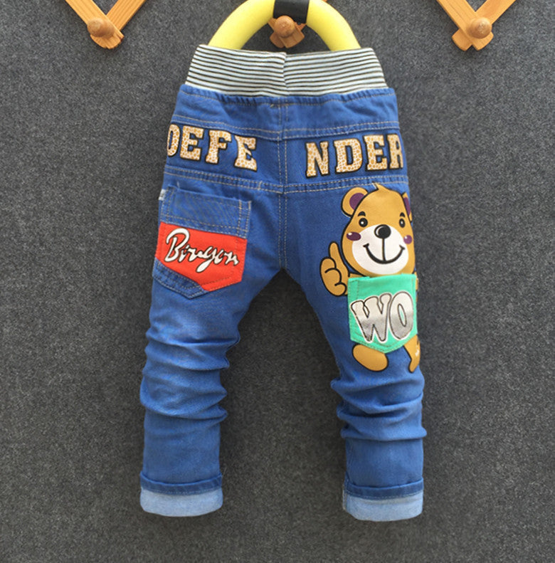 cartoon fashion character children kid baby boy girl jeans pants - CelebritystyleFashion.com.au online clothing shop australia