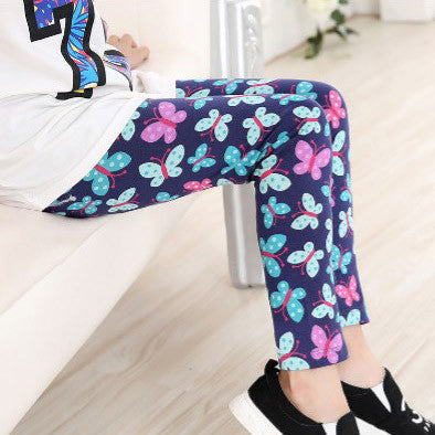 2-7years kids fashion cute cat leggings girls lovely flower leggings children long sleeve skinny pants - CelebritystyleFashion.com.au online clothing shop australia