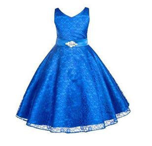 Girls party wear clothing for children summer sleeveless lace princess wedding dress girls teenage well party prom dress - CelebritystyleFashion.com.au online clothing shop australia