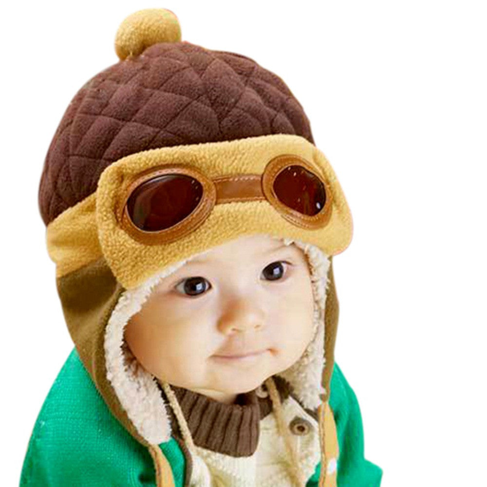 Toddlers Cool Baby Boy Girl Kids Infant Winter Pilot Warm Cap Bomber Hat - CelebritystyleFashion.com.au online clothing shop australia