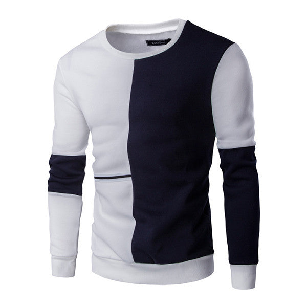 New Autumn Fashion Brand Casual Sweatshirt O-Neck Patchwork Slim Fit Knitting Mens Hoodies And Pullovers Men Pullover 9238 - CelebritystyleFashion.com.au online clothing shop australia