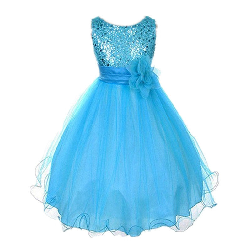 3-15Y Girls Dresses Children Ball Gown Princess Wedding Party Dress Girls Summer Party Clothes High Quality - CelebritystyleFashion.com.au online clothing shop australia