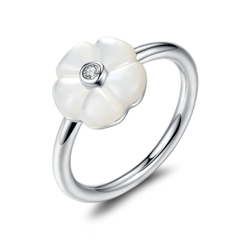 Original 925 Sterling Silver Sparkling Bow Knot Bouquet Daisy LOVE Flower Ring CZ Compatible With Pandora Jewelry - CelebritystyleFashion.com.au online clothing shop australia