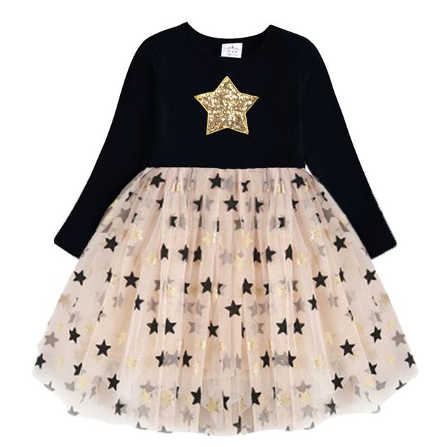 Long Sleeve Girls Dresses Unicorn Kids Dress For Girls 2019 Christmas Children Clothing Cotton Toddler Princess Dress 3-8Y