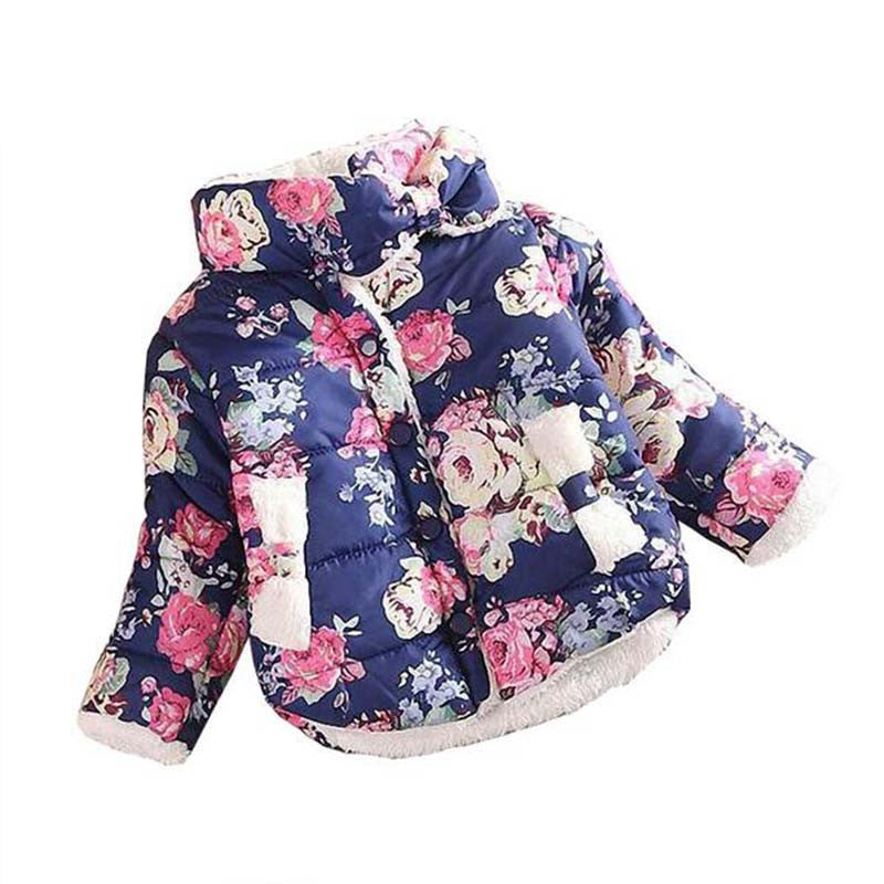 Girls Coat Frozen Winter Baby Girl Long Sleeve Flower Jacket Children Thick Warm Kids Christmas Jackets For Girls - CelebritystyleFashion.com.au online clothing shop australia