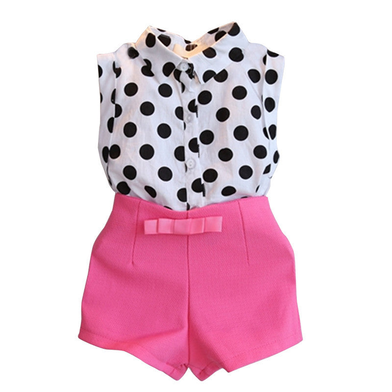 girls clothing sets girl baby clothes polka dot coat + pink pants baby clothing - CelebritystyleFashion.com.au online clothing shop australia