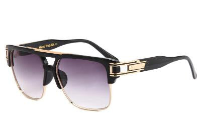 men sunglasses brand design big square semi rimless sun glasses men luxury unisex UV occhiali da sole - CelebritystyleFashion.com.au online clothing shop australia