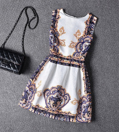 kids Dress Girl Dress Summer Style Sleeveless Printed Kids Dresses Girls Clothes Party Princess Dress Vestidos christmas - CelebritystyleFashion.com.au online clothing shop australia