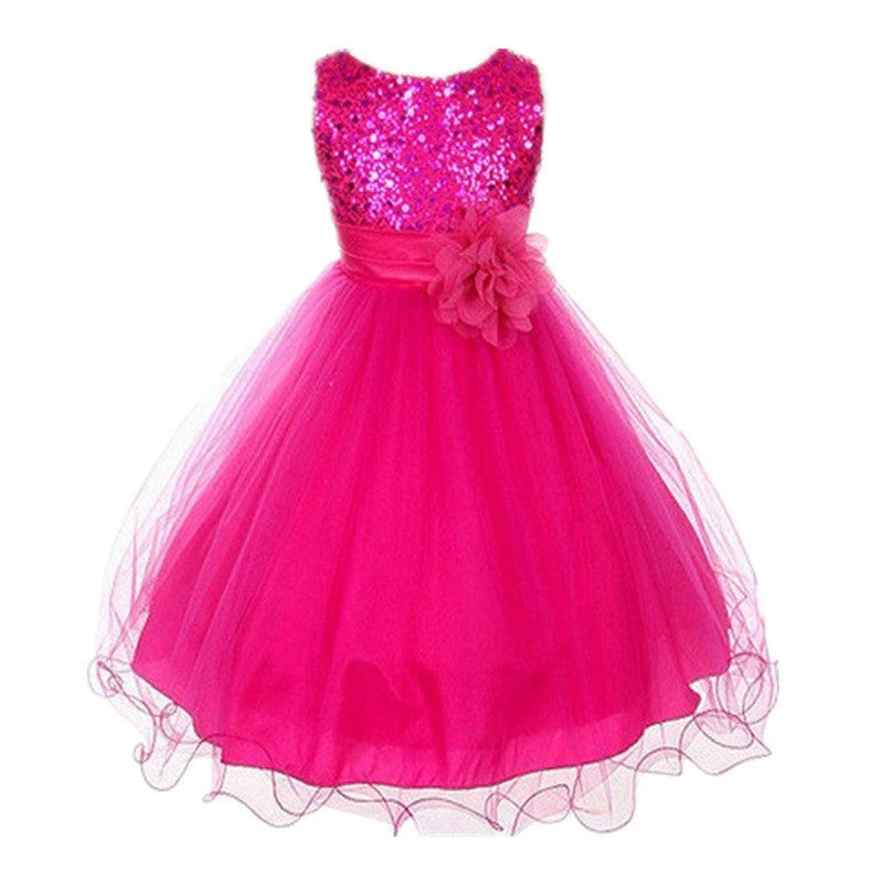 Summer Girls Fashion Cute Sleeveless Dress Girls Tutu Princess Party Ball Gown Kids Dress Y88 - CelebritystyleFashion.com.au online clothing shop australia