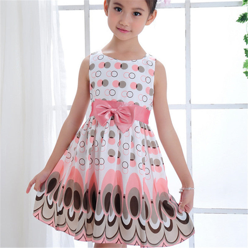 Girls Kids girl dress Princess Bow Tutu Dress One Piece Tops Pageant Tulle shaqun 2-7 years - CelebritystyleFashion.com.au online clothing shop australia