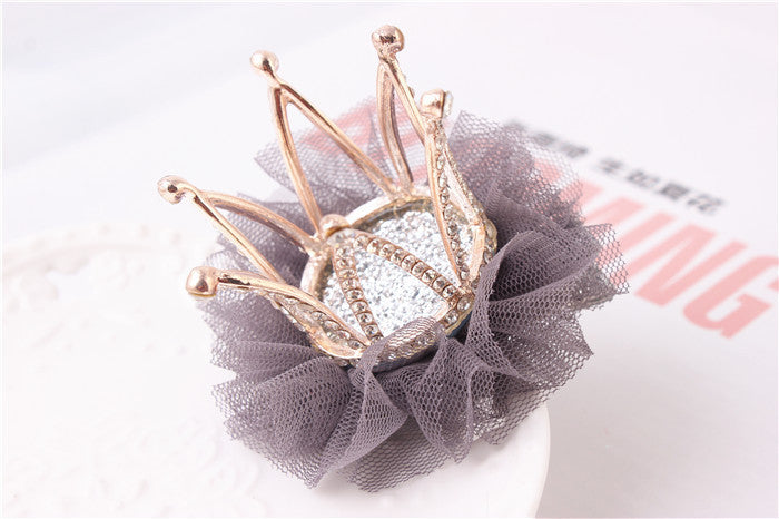 Upscale Princess Hair Accessories Children Headdress Head Flower Lace Three-dimensional Rhinestone Crown Hairpin Girl Party Gift - CelebritystyleFashion.com.au online clothing shop australia