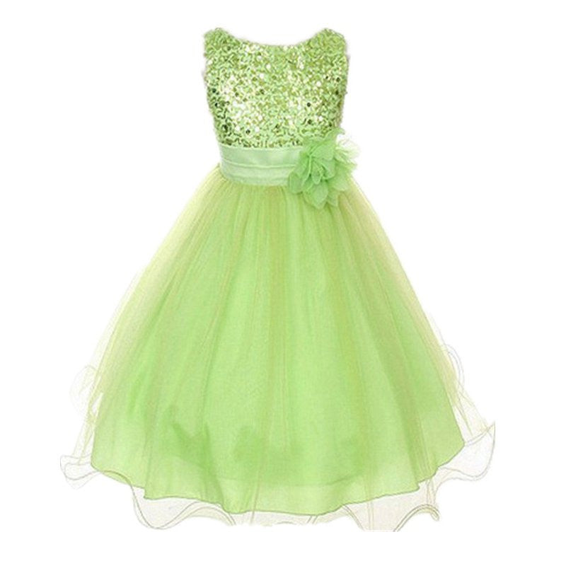 Summer Baby Dresses Girls Sequin Flower Bowknot Birthday Wedding Party Tutu Dress Girl Vestido PY2 - CelebritystyleFashion.com.au online clothing shop australia