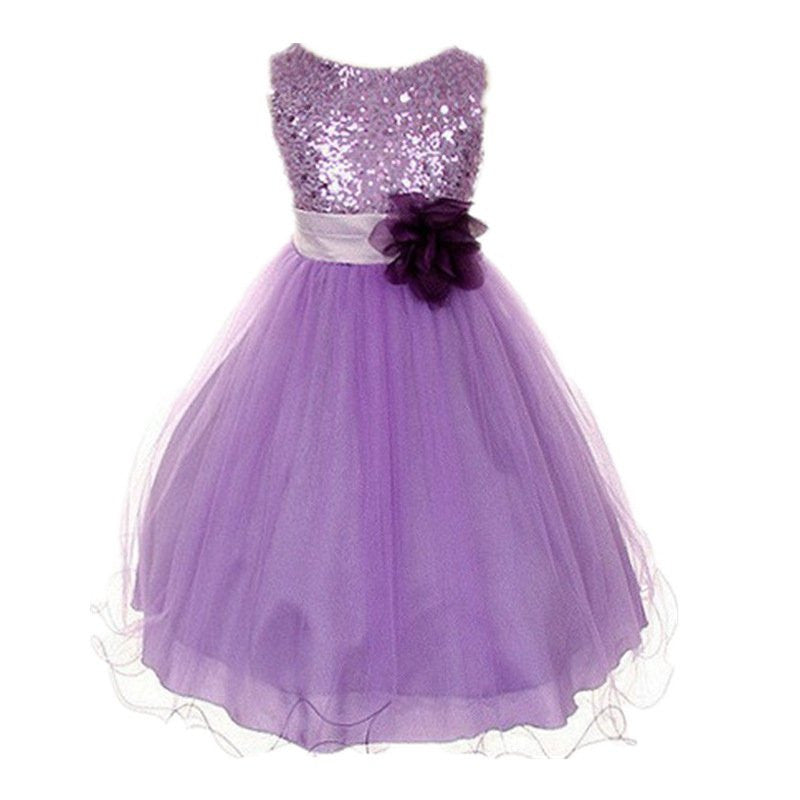 Summer Baby Dresses Girls Sequin Flower Bowknot Birthday Wedding Party Tutu Dress Girl Vestido PY2 - CelebritystyleFashion.com.au online clothing shop australia