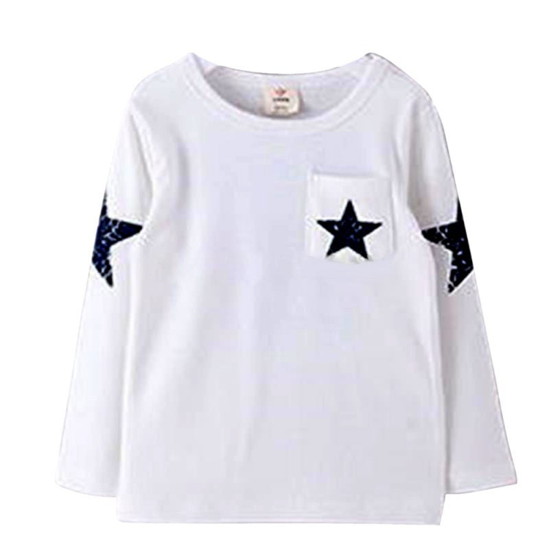 Kids Boy Toddler Baby Shirts Star Pattern Long Sleeve Tops T-shirt Spring Clothing - CelebritystyleFashion.com.au online clothing shop australia