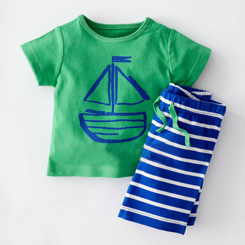 Summer Cool Baby Toddler Kids Boys Tops T-shirt Pants 2PCS Outfits set 0~5Y - CelebritystyleFashion.com.au online clothing shop australia