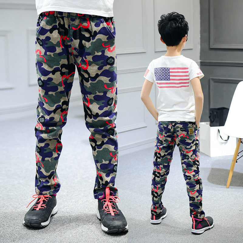 Children Pants For Boys Cotton Casual Children Clothing Fashion Camouflage Sports Pants Boys Spring Kids Clothes For Boys 6-14 Y - CelebritystyleFashion.com.au online clothing shop australia