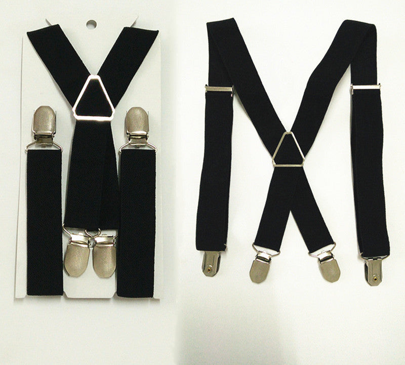 Fashion 4 clips Men Suspenders 4 sizes for boys and girls men and women X-back suspenders - CelebritystyleFashion.com.au online clothing shop australia