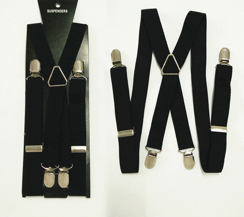 Fashion 4 clips Men Suspenders 4 sizes for boys and girls men and women X-back suspenders - CelebritystyleFashion.com.au online clothing shop australia