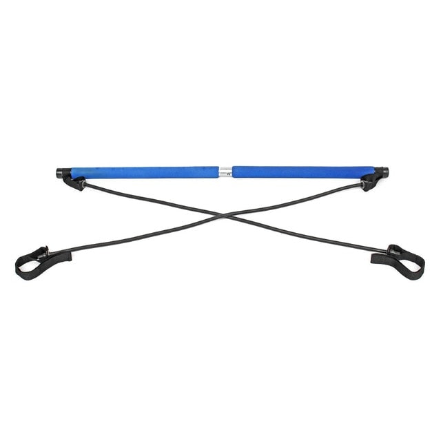 Yoga Pull Rods Portable Home Yoga Gym Body Abdominal Resistance Bands for Pilates Exercise Stick Toning Bar Fitness Rope Puller