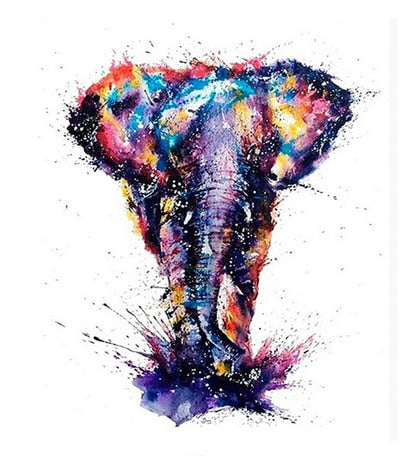 elephant series diy oil digital painting by numbers kits abstract acrylic paint by numbers for adults home decor