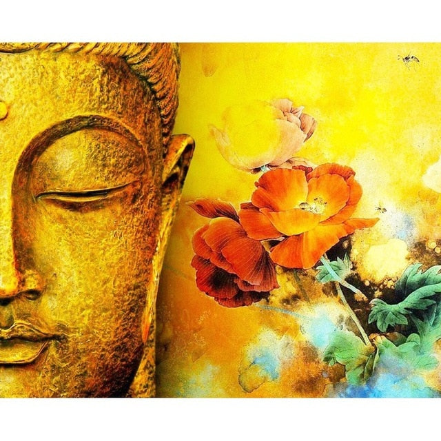 buddha pictures canvas art painting diy oil paint by numbers custom paint by numbers set wall decor seven wall arts