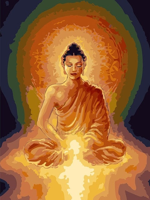 buddha pictures canvas art painting diy oil paint by numbers custom paint by numbers set wall decor seven wall arts