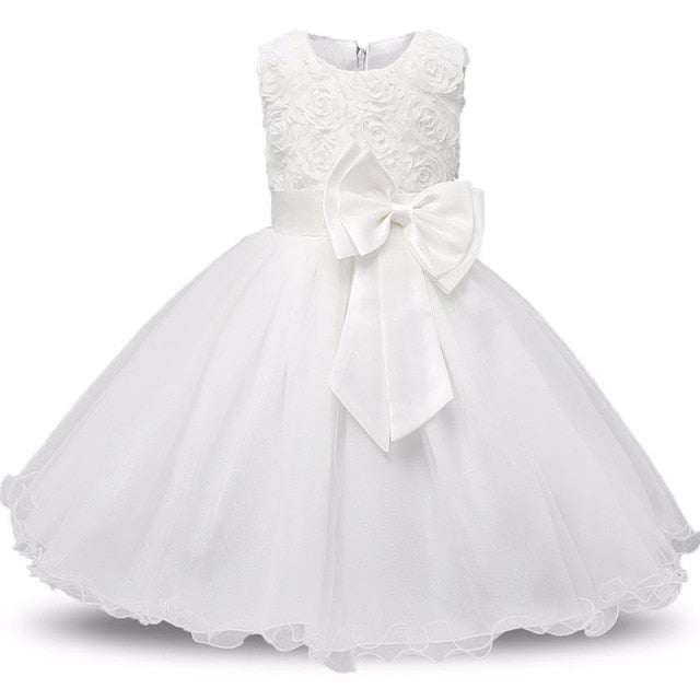 Baby Girls Sequins Flower Party Tutu Dress Clothes Children Girls Wedding Birthday Dress Clothing Infant Kids Christmas Costume