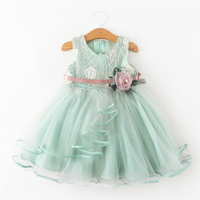 Party Wedding Summer Pink Baby Dresses For Girl Princess Newborn Dress Birthday Gift Robe