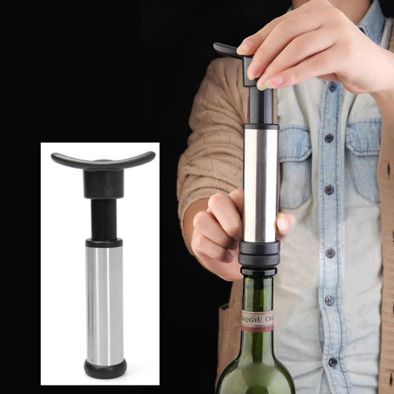 Vacuum Wine Saver Wine Bottle Sealer Drink Preserver with 2 Stoppers Corks