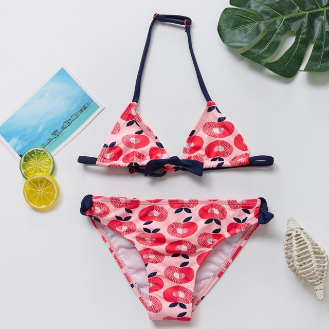 Swimwear Two Piece Flamingo Swimsuit Summer Bikini Sets Kids Swimsuit Lovely Swimwear