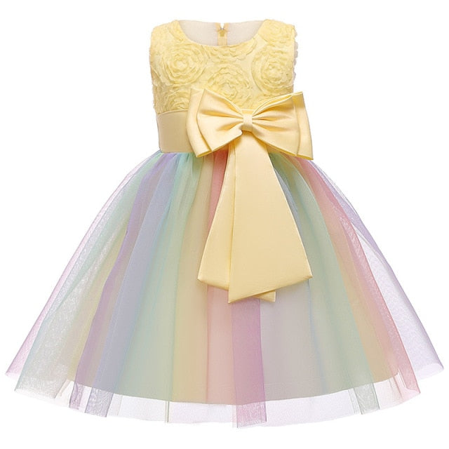 Baby Girls Sequins Flower Party Tutu Dress Clothes Children Girls Wedding Birthday Dress Clothing Infant Kids Christmas Costume