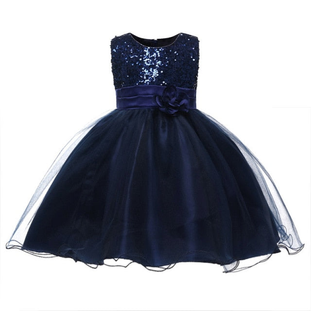 Girls Dresses Birthday Outfits Children Girls Sequins Princess party Dress Kids clothes