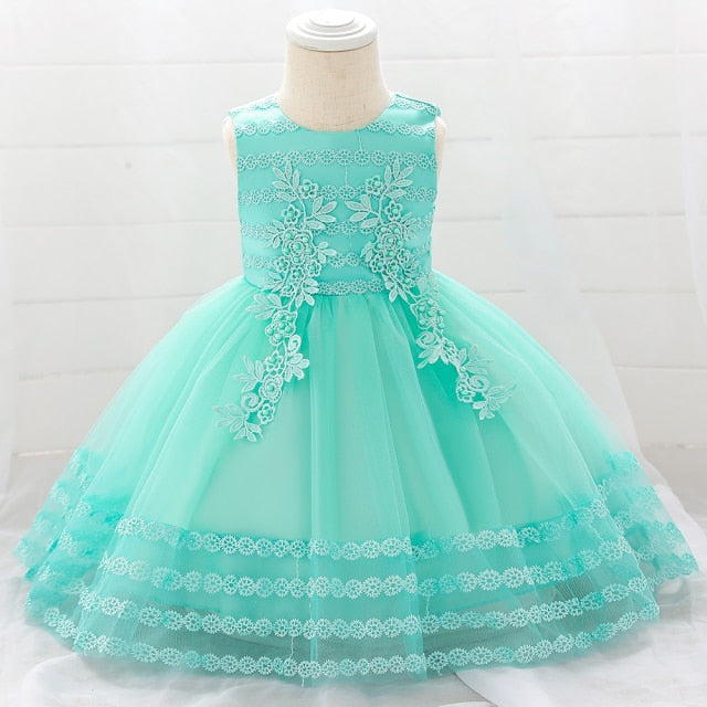 Toddler Girl Princess Dresses Baby Girl Dress Birthday Dress Christening Gown Infant Party Clothes Baby