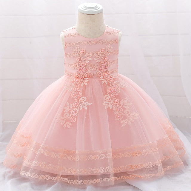 Toddler Girl Princess Dresses Baby Girl Dress Birthday Dress Christening Gown Infant Party Clothes Baby