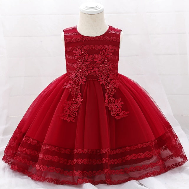 Toddler Girl Princess Dresses Baby Girl Dress Birthday Dress Christening Gown Infant Party Clothes Baby