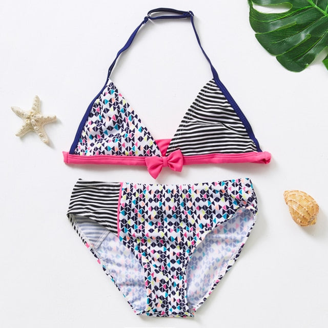 Swimwear Two Piece Flamingo Swimsuit Summer Bikini Sets Kids Swimsuit Lovely Swimwear