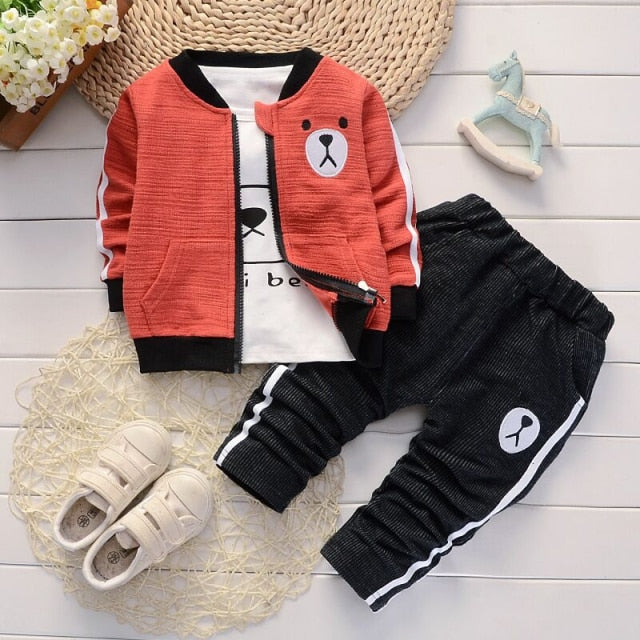 Baby Boy Sports Suit Clothing Sets Kids Floral Clothes For Birthday Formal Outfits Suit Fashion Tops Shirt + Pants 3pcs