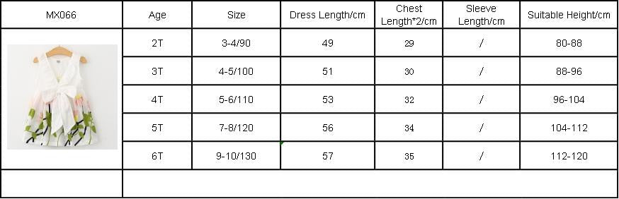 Dress Strap Hollow Embroidery Casual Sleeveless Party Princess Dress Baby Kids Girls Clothing