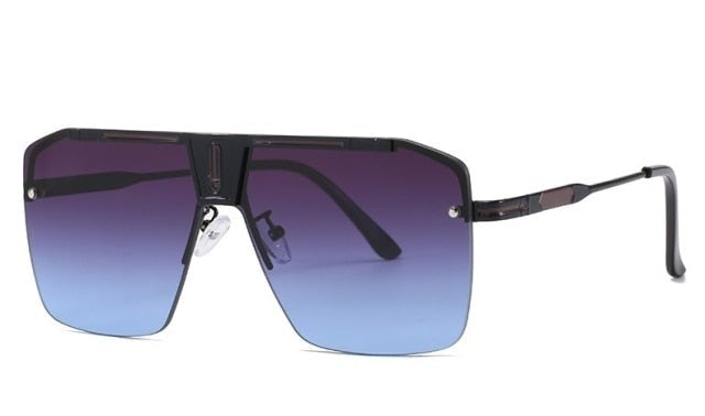 Gradient Square Sunglasses Men Women 2021 Trendy Vintage Brand Design Oversized Rimless Sun Glasses For Female Eyewear UV400