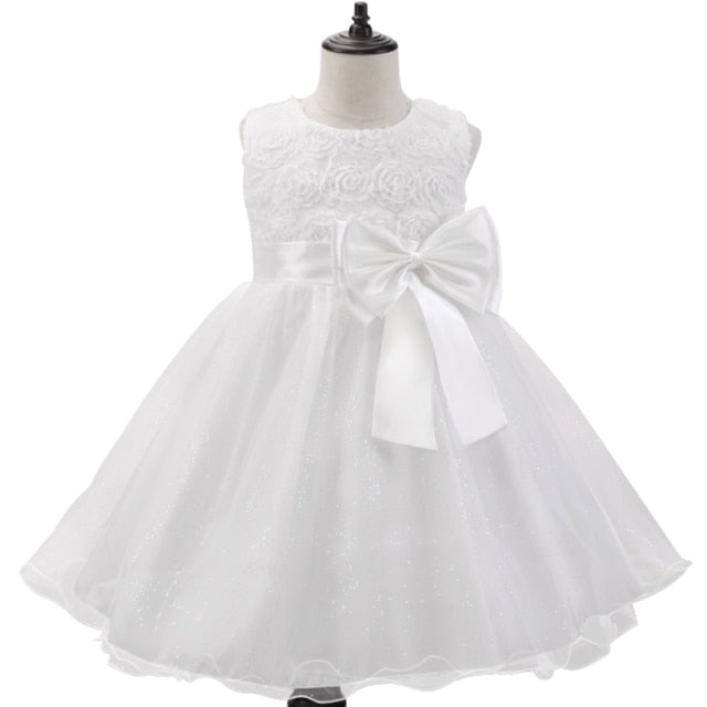 Christmas Children Dress Pearls Princess Dress Flower Girls Wedding Dress Kids Dresses 3-10 Years Halloween Girls Party Dress