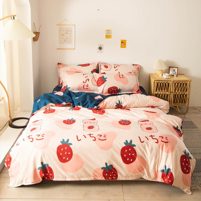 Nordic Simple Bedding Set Adult Duvet Cover Sets Bedclothes Bed Linen Sheet Single Double Queen King size Qulit Covers 240/220