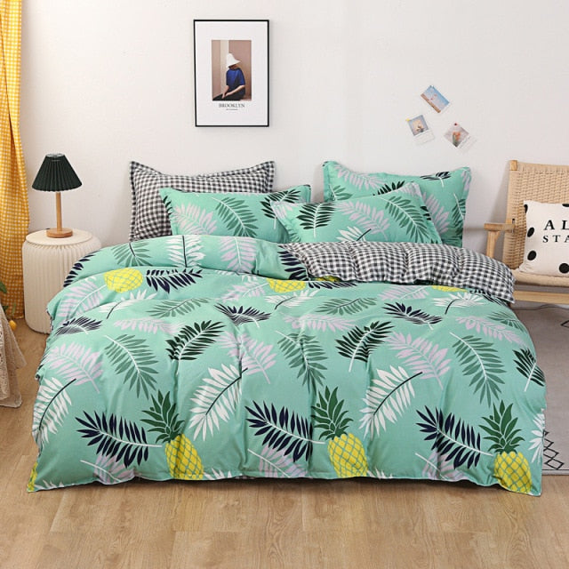Nordic Simple Bedding Set Adult Duvet Cover Sets Bedclothes Bed Linen Sheet Single Double Queen King size Qulit Covers 240/220