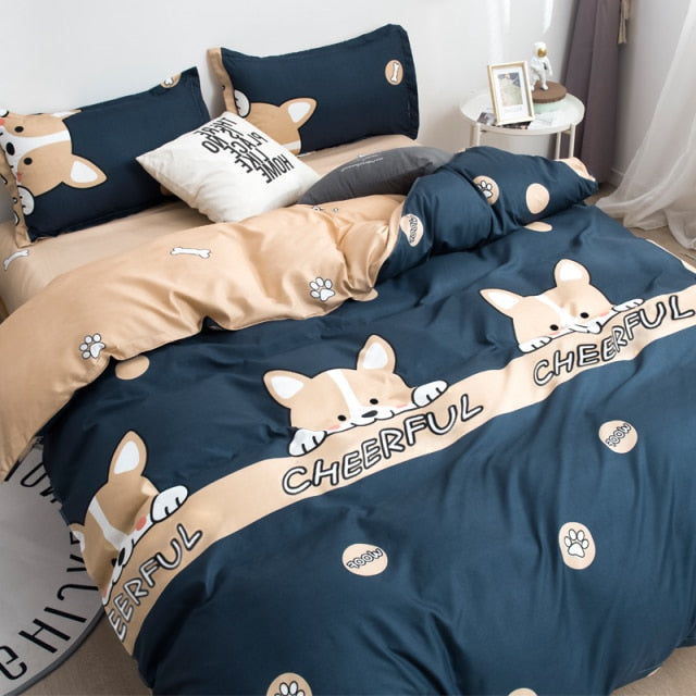 Nordic Simple Bedding Set Adult Duvet Cover Sets Bedclothes Bed Linen Sheet Single Double Queen King size Qulit Covers 240/220